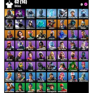 Fortnite Account - | 62 Skins | Double Helix | Assault Trooper | Brite Bomber | Codename E.L.F. |Reaper | 0 V-Bucks