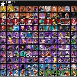 Fortnite Account - |132 skins | Gold Midas | Gold Brutus | Oceanic Camouflage | Field Commander |Full Recon | 350 V-Bucks