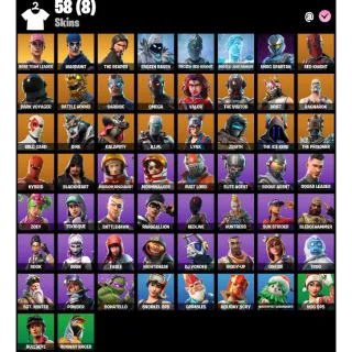 Fortnite Account - | 58 Skins | OG STW | Rose Team Leader | Warpaint | The Reaper | Holiday Boxy | UNSC Spartan| 500 V-Bucks