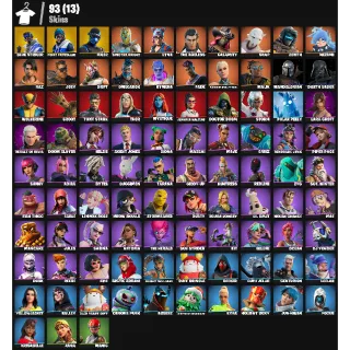 Fortnite Account - 93 skins | Blue Striker | Point Patroller | Fixer | Spectra Knight | Lynx | The Ageless  200 VBUCKS