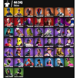 Fortnite Account - |44 skins | OG STW | Lowlight | Full Recon | Gear Specialist Maya | Midas | Dynamo Dancer |800 V-Bucks