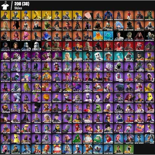 Fortnite Account - |208 skins | The Reaper | Elite Agent | Blue Team Leader | Gold Midas |Trailblazer | 6300 V-Bucks
