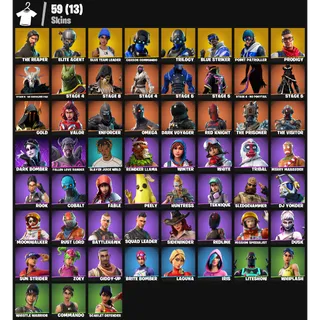 Fortnite Account - |59 skins | The Reaper | Elite Agent | Blue Team Leader | Carbon Commando | Trilogy |450 V-Bucks