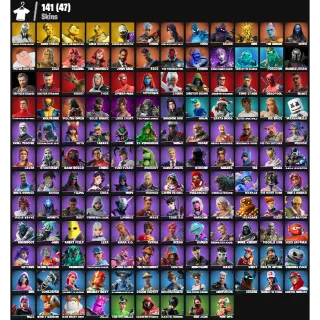 Fortnite Account - 141 skins | Rogue Spider Knight | Gold Midas | Gold Meowscles | Gold Brutus | Subzero Cryptic | 550 VB
