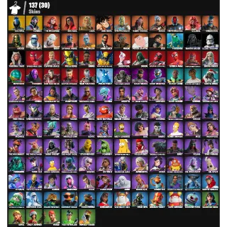 Fortnite Account - 137 skins | Sultura | Xander | The Imagined | Joltara | Zeus | Son Goku | Spectra Knight | 0 VBUCKS