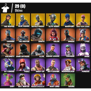  FORTNITE ACCOUNT - |29 skins | OG STW | The Reaper | Blue Squire | Royale Knight | Elite Agent | Floss | 350 V-Bucks