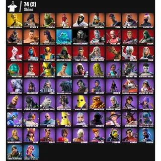 Fortnite Account - |74 skins | Gold Midas |Sentinel | Fade | The Scientist | Catalyst | 550 V-Bucks