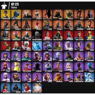 Fortnite Account - |67 skins | Trailblazer | Tart Tycoon |Gold | 50 V-Bucks
