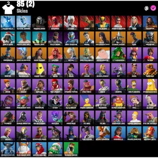 Fortnite Account - | 85 Skins | Solid Snake | Santa Dogg | Oscar | Antonia | Yulejacket |Stun Knife | 2850 V-Bucks