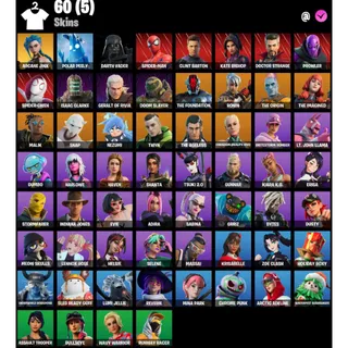 Fortnite Account - | 60 Skins | Arcane Jinx | Nezumi | Grriz | Bytes | Twyn | Pow Pow Crusher | 300 V-Bucks