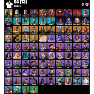 Fortnite Account - | 94 Skins | Huntmaster Saber | Solid Snake | Mariposa | Brite Agent | Nezumi | 400 V-Bucks