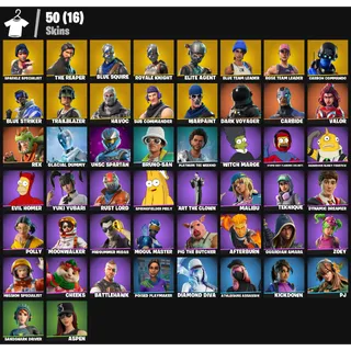 Fortnite Account - |50 skins | OG STW | Sparkle Specialist | The Reaper | Blue Squire | Royale Knight | Elite Agent |50 V-Bucks
