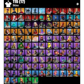 Fortnite Account - | 115 Skins | OG STW | Rose Team Leader | Warpaint | Prodigy | Solid Snake |Rose Glow |400 VBucks