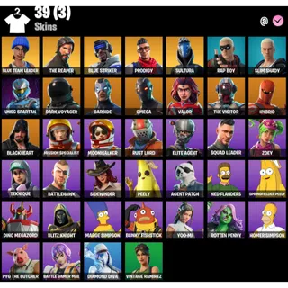 Fortnite Account - | 39 Skins | Blue Team Leader | The Reaper | Blue Striker | Prodigy | Sultura | Controller |50 V-Bucks