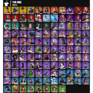 Fortnite Account - |118 skins | Renegade Raider | Merry Mint Axe| Tart Tycoon | Unchained Ramirez | 400  V-Bucks