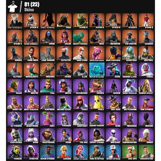 Fortnite Account - |81 skins | A.I.M | Fresh Emote |Gold | 300 V-Bucks