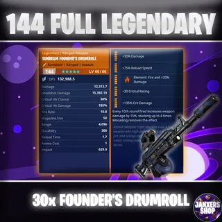 x30 144 GR Founder's Drumroll | Fortnite STW