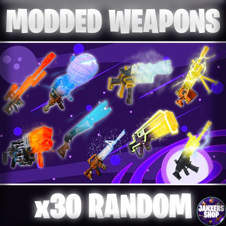Bundle | 30x Modded Weapons | Fortnite STW - Fortnite Game Item - Gameflip