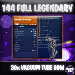 x30 144 GR Vacuum Tube Bow | Fortnite STW