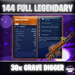 x30 144 GR Grave Digger | Fortnite STW