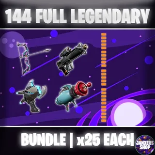 Bundle | 100x 144 GR Guns | Fortnite STW