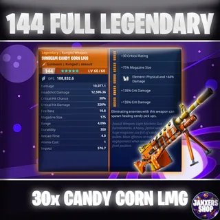 x30 144 GR Candy Corn LMG | Fortnite STW