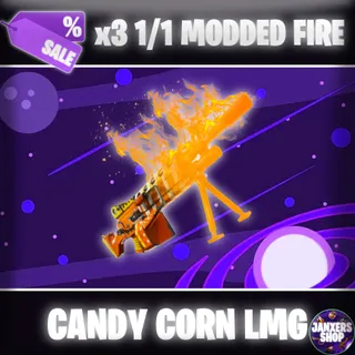 Bundle | 3x 1/1 Fire Candy Corn LMG | Fortnite STW