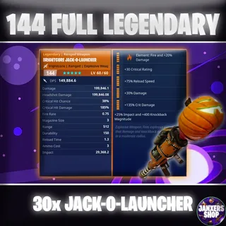 x30 144 GR Jack-O-Launcher | Fortnite STW