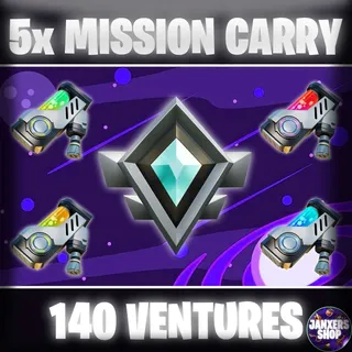 5x 140 Ventures Carry | Fortnite STW