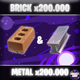 Bundle | 200k Brick + 200k Metal | Fortnite STW