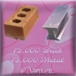 Bundle | 75k Brick + 75k Metal | Fortnite STW