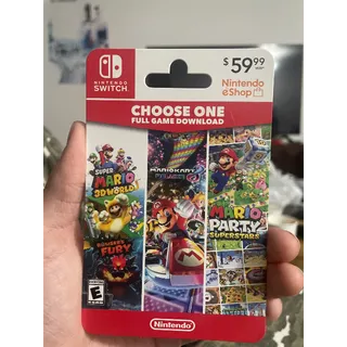 Mario Kart 8 Deluxe, Mario Party Superstars, or Super Mario 3D World