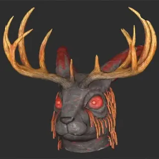 Glowing Jackalope Mask