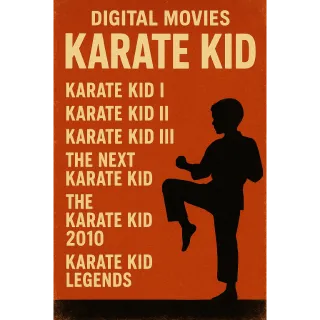 Karate Kid 6 movie collection Digital 4k UHD