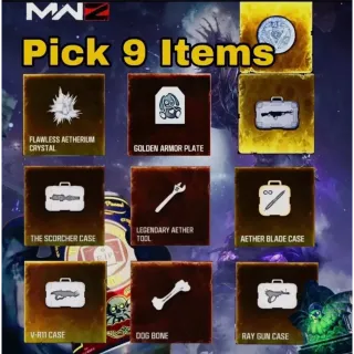 MW3 Zombies Pick Any 9 Consumable items 