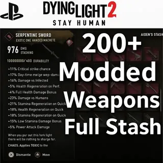 Dying light 2 200+ Mooded Weapons 