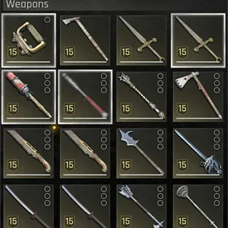 Legendary Level 15 Weapons (Xbox/PS5)