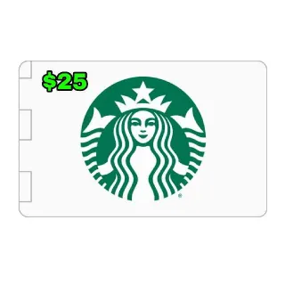 $25.00 Starbucks