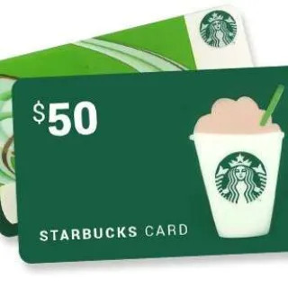 $50.00 Starbucks