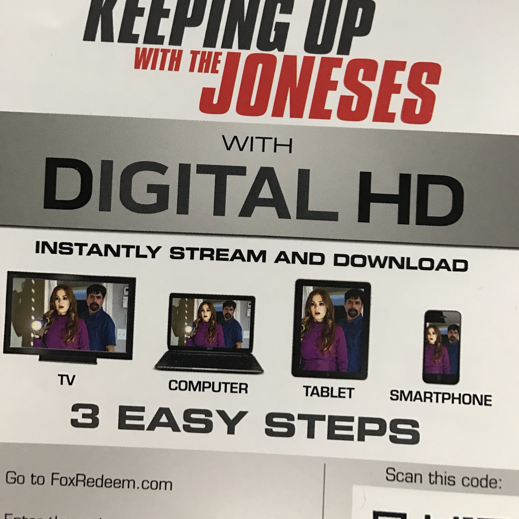 Keeping Up With The Joneses Hd Digital Download Foxredeem Us