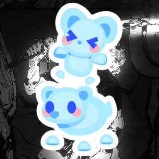 Frostbite Bear and Cub Animated Sticker