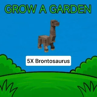 5X Brontosaurus Grow A Garden - GAG