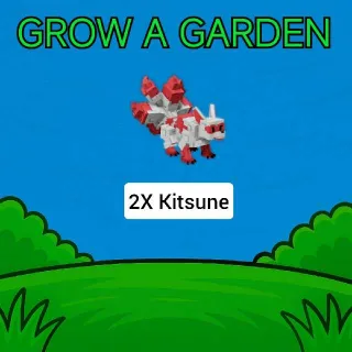 2X Kitsune Grow A Garden - GAG