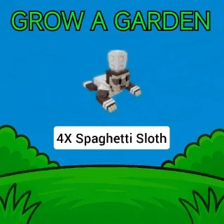 4X Spaghetti Sloth Grow A Garden - GAG