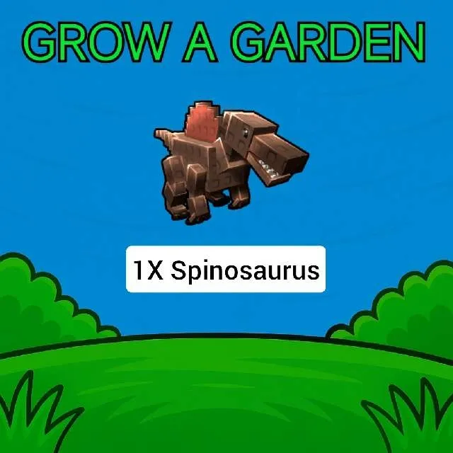Collezionabile Roblox Grow A Garden - Spinosaurus Pet, GAG, Nuovo, Spedizione Rapida