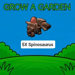5X Spinosaurus Grow A Garden - GAG
