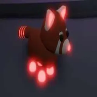 adopt me neon red panda