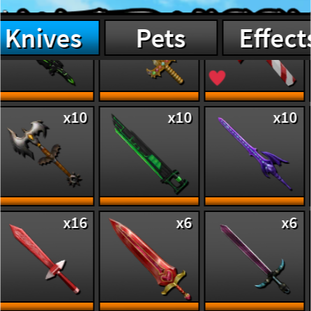 Roblox Assassin Exotic Knife Values