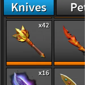 Weapon | 5 FLAME MACE KNIVES