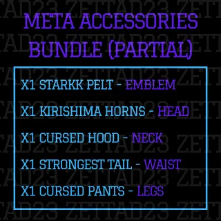 Partial Meta Accessories Bundle 